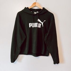 Puma cropped sweatshirt hoodie